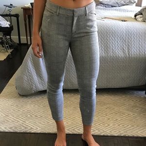 Express Mid rise plaid skinny pant